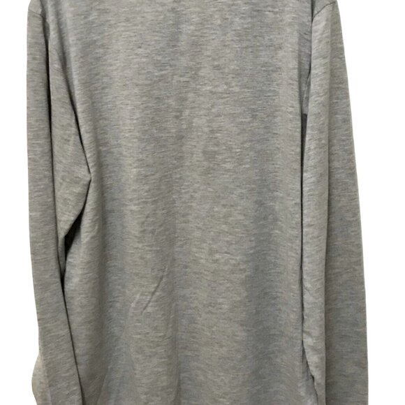 ED Ellen Degeneres Gray LS Tee With Polar Bear Holiday Graphic Size M - Picture 4 of 4